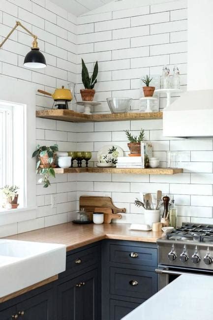 25 Corner Shelves Ideas To Improve Kitchen Storage And Look