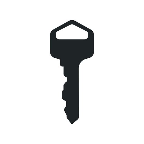 Black Key Icon On White Background Download Free Vectors Clipart