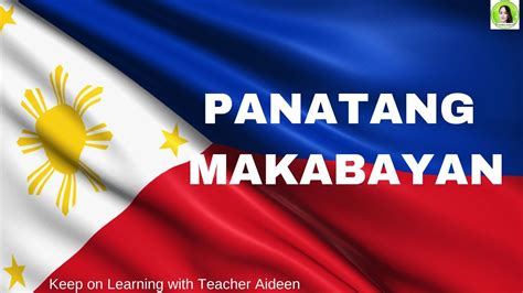 PANATANG MAKABAYAN Based From DepEd Order S Amendment To Panatang Makabayan YouTube