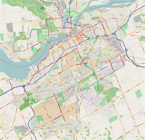 Detailed road map of Ottawa. Ottawa detailed road map ...