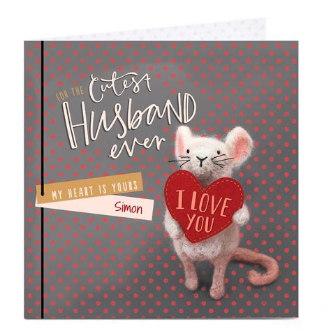 Buy Personalised Valentines Card Cutest Husband Ever For Gbp 279 Card Factory Uk