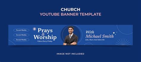 Premium Vector Church Youtube Cover Banner Design Template