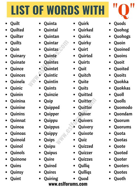 Filtred list of synonyms for desert is here. Words with Q | A Big List of 300+ Words That Start with Q ...
