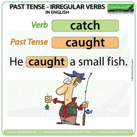 past tense of catch in english english grammar lesson