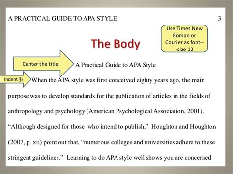Apa Format Font Style Apa Style Format Writing Guide
