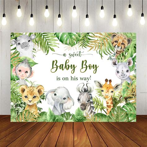 Buy Lofaris Safari Baby Shower Backdrop For Photography Jungle Animals