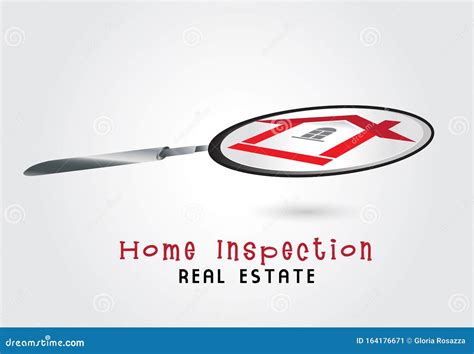 House Inspection Logo Vector Image Design Stock Vector Illustration