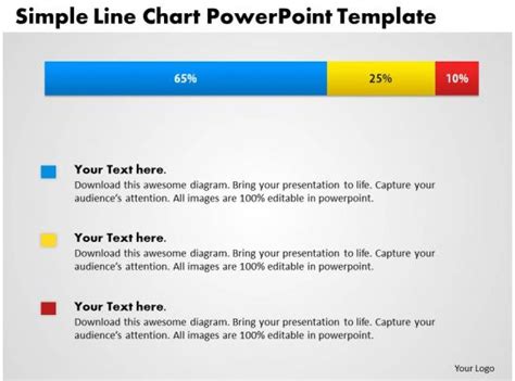 simple bar chart  percentage powerpoint graph