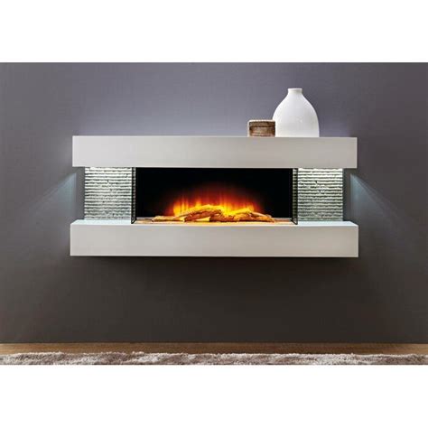 Firebox front measures 20 inches high x 23 inches wide. Mahalick Petite Wall Mounted Electric Fireplace in 2020 ...