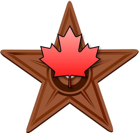 Canadian Barnstar Bronze Clipart Free Download Transparent Png