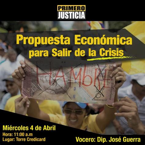 Primero Justicia Presentará Propuesta Económica Al País Descifrado