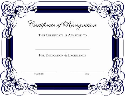 Free Microsoft Publisher Certificate Templates Printable Form
