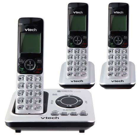 Vtech Dect 60 Expandable Cordless Phone Silver Cs6629 3