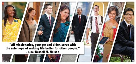 All Missionaries Younger And Older Serve With The Sole Hope Of Making Life Better For Other