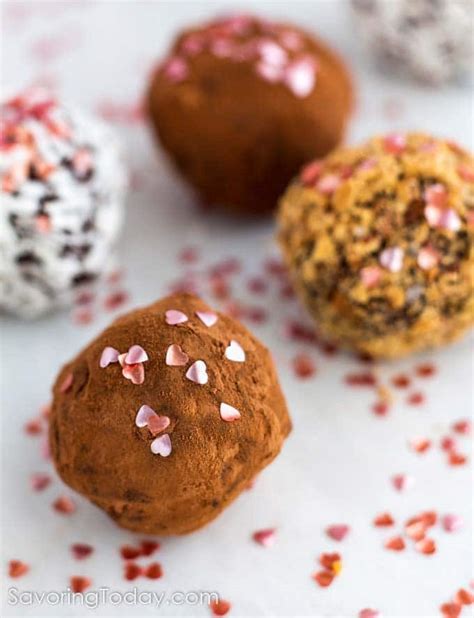 Easy Valentines Day Chocolate Truffles Recipe Savoring Today