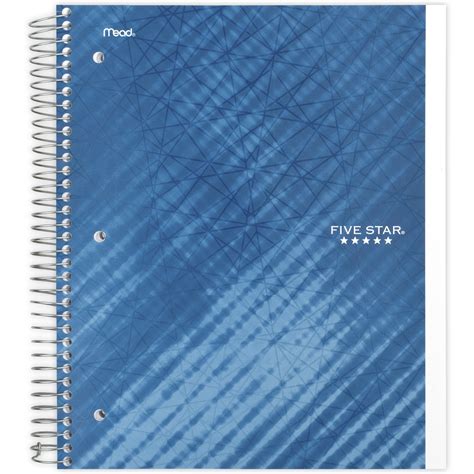 Five Star Performance Spiral Notebook 5 Subject College Ruled 200