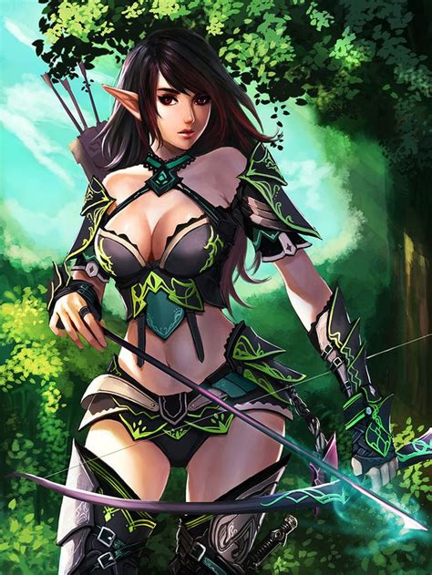 Pin By Gabriel On Imágenes Digitales Fantasy Girl Fantasy Female Warrior Anime Elf