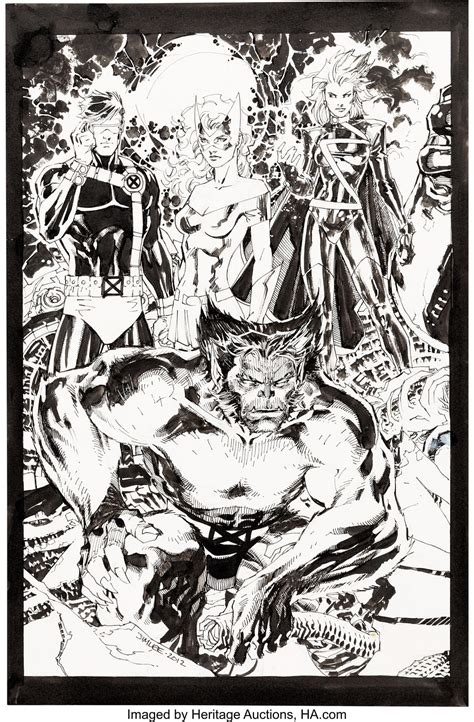 Unseen Jim Lee X Men Art Created Over Ten Years Goes To Auction