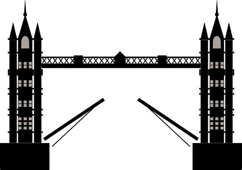 Ponte Da Torre De Londres Silhouette Clipart Png Transparente Stickpng