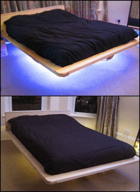 A new twist on a basic design idea, floating beds are an eye catching focal point. Modern Floating Bed Design with Under Light Ideas 12 ...