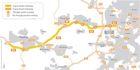 M4 Smart Motorway Map New Civil Engineer