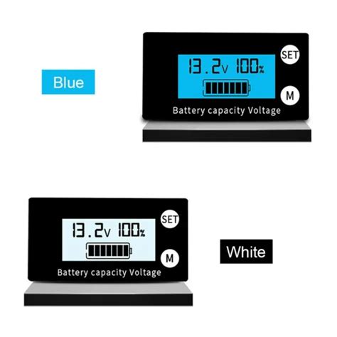 Lcd Screen Battery Meter W Alarm Capacity Voltage Monitor Dc 12v 24v