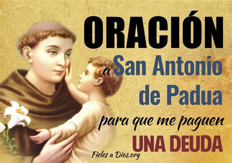 Oración A San Antonio De Padua Para Que Me Paguen Una Deuda Rápidamente