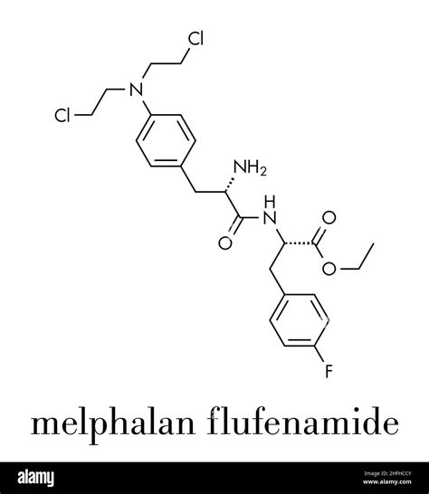 Melphalan Molecular Stock Vector Images Alamy