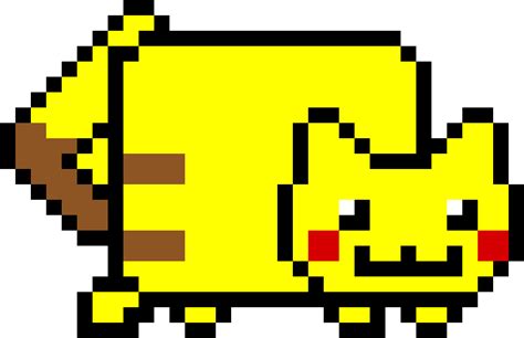 Pixilart Pikachu Nyan Cat By Patricyan