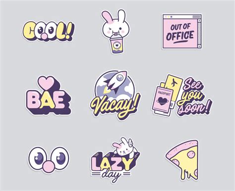 snapchat stickers on behance