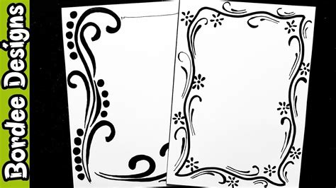 Border Designs On Paperborder Designsproject Work Designsborders