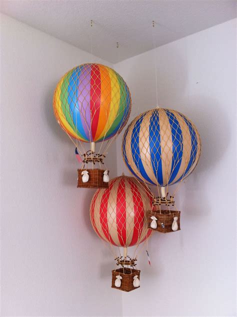 Hot Air Balloons In The Corner Hot Air Balloon Nursery Decor Hot Air