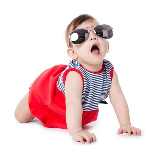 Blond Baby Boy With Sunglasses Stock Photo By ©eeitony 27313701