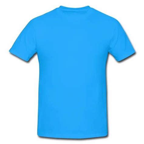 Aqua Blue T Shirt Plain Malayhald