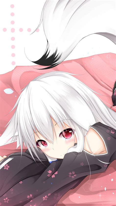 Fox Girl White Hair Anime Wallpapers Wallpaper Cave