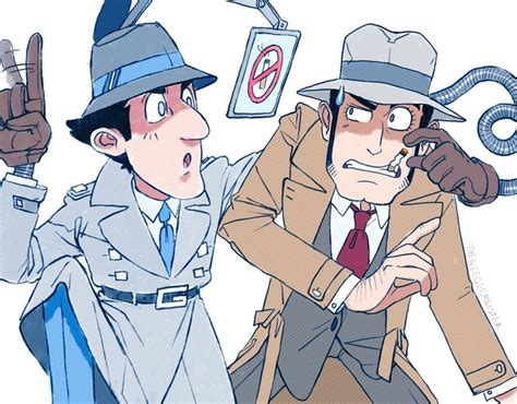 🖤🎩🔪💣🎱 — twitter really liked this one so i ll post it lupin iii inspector gadget anime