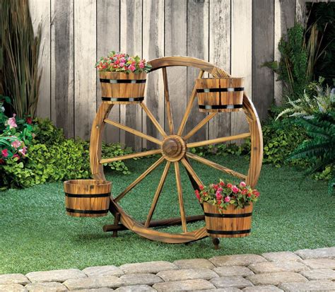 You should then take a piece of string which is just more than half this length. Wagon Wheel Barrel Planter Display Wholesale at Koehler ...