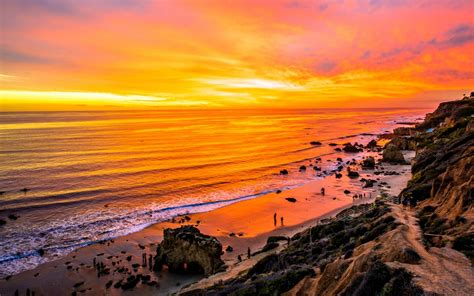 California Sunset Wallpaper Wallpapersafari