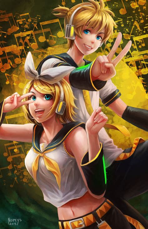 Rin And Len Kagamine By Nopeys On Deviantart