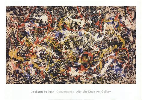 Jackson Pollock Convergence 275 X 395 Poster 1988 Abstract Pollock