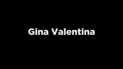 gina valentina youtube