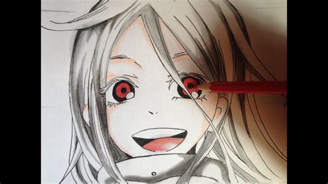 How To Draw Shiro From Deadman Wonderland Step By Step Drawing Tutorial Youtube