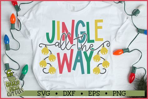 Jingle All The Way Christmas Svg File Crunchy Pickle Svg Cut Files