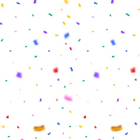 Multicolor Confetti And Tinsel Explosion On A Transparent Background