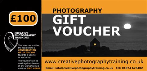 Cash Value Photography Gift Voucher - Creative Photography Training