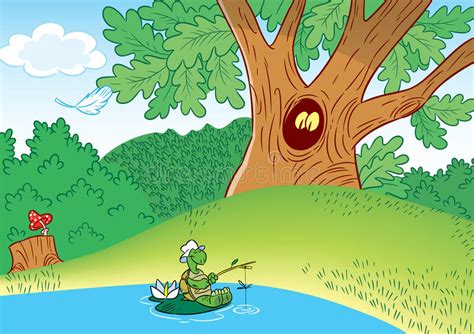 Building your own fishing rod is much easier, and more affordable, than many fisherman think. Turtle with a fishing rod stock vector. Illustration of ...