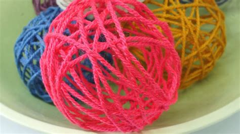 How To Make Yarn Ball Ornaments Christines Crafts Easy To Make