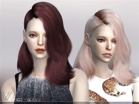 The Sims Resource Wings Oe0512 Hair Sims 4 Hairs