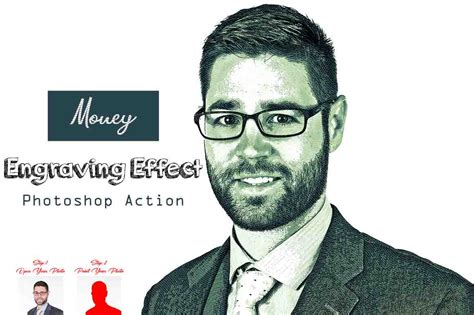 Money Engraving Effect Photoshop Action Invent Actions