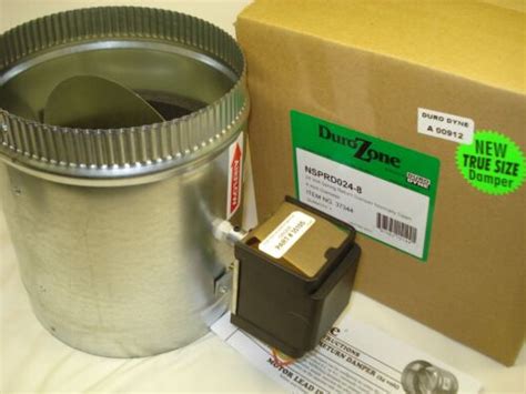 Durozone Hvac Motorized Electric Zone Control 24ac Power Damper Dampner